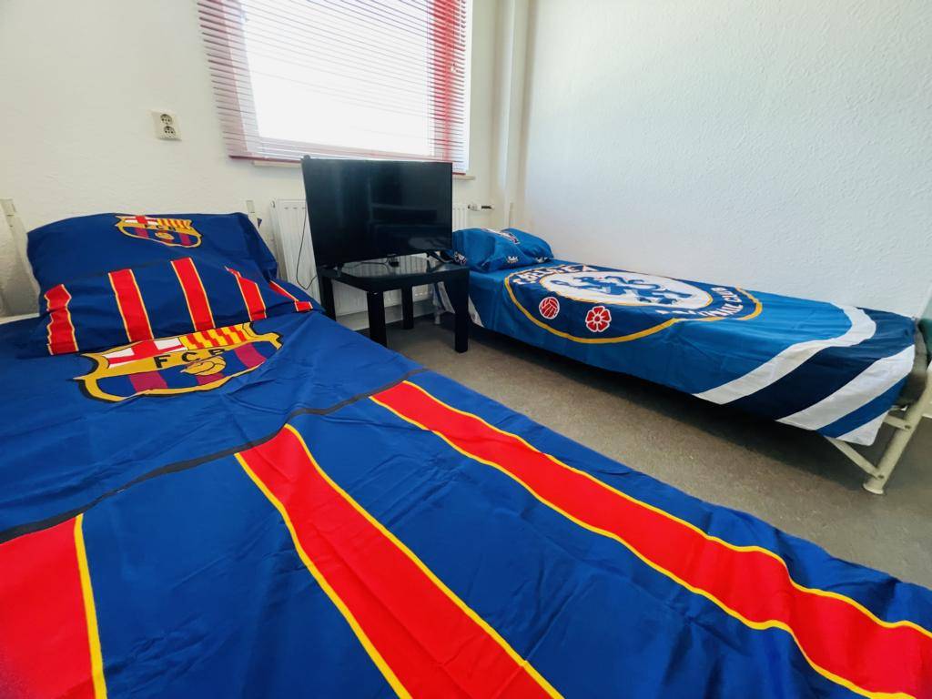 Unsere FC Chelsea und Barcelona Betten